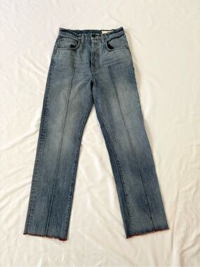 Imogene + Willie Women’s Retro Jeans with red embroidery size 25